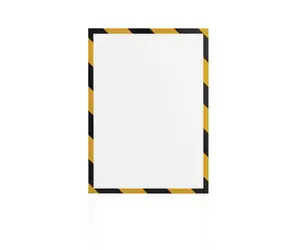 Magnetoplan Magnetofix Magnetrahmen A4 Sicherheitsgelb-Schwarz (5 Stk.)