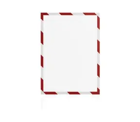 Magnetoplan Magnetofix Magnetrahmen A4 Sicherheit rot-weiß (5 Stk.)
