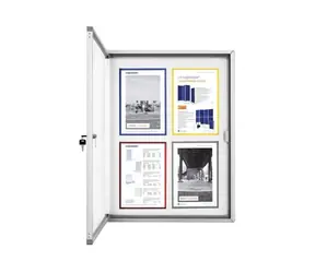 Magnetoplan elegante Outdoor-Magnetvitrine 6 x A4