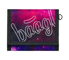 BAAGL Geldbörse Galaxy lila / 13 x 10 cm