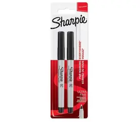 Sharpie Marker permanent schwarz 2 Stück / spitze Spitze / sehr dünn