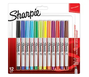 Sharpie Ultra Fine Marker permanente Farbmischung 0,5 mm 12 Stk