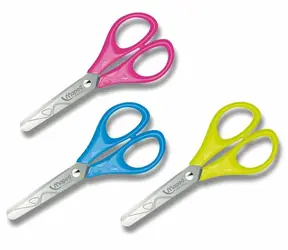Maped Schere mit runder Spitze Essentials, 13 cm - für Linkshänder (Mix)