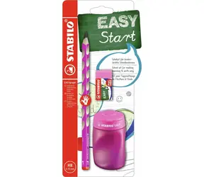 STABILO® EASYgraph Schulset für Rechtshänder rosa / Härtegrad HB