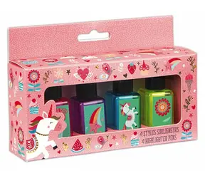 JANOD Textmarker Einhorn 4 Stk