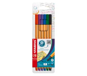 STABILO® point 88 - 6er Set - 6 verschiedene Farben