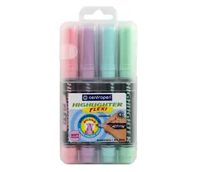 Centropen Textmarker Flexi Pastel 4 Stk