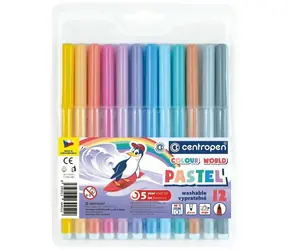 Centropen Marker 12 Farben Pastell