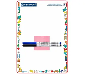 Centropen Löschtafel A4 (doppelseitig) + 2 Marker