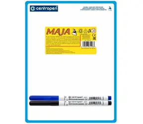 Centropen Löschtafel A5 (doppelseitig) + 2 Marker