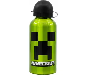 STOR Minecraft Aluminium Trinkflasche 400 ml