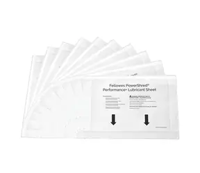 Fellowes PowerShred Performance+ Reinigungsölblätter für Aktenvernichter 10 Stk