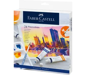 Faber-Castell Aquarellfarben - Kartonetui 24 Stück