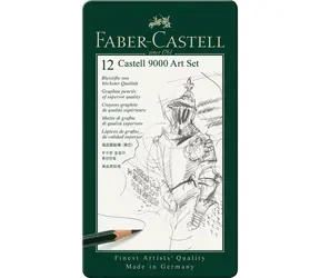 Faber-Castell Castell 9000 Art Set Graphitstifte - Blechdose 12-tlg