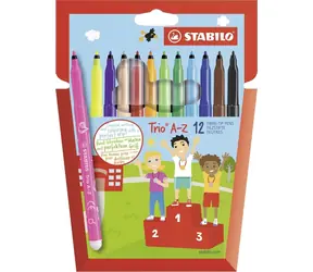 STABILO® Trio AZ - 12er Set - 12 verschiedene Farben