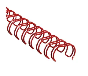 COPIERLAND Drahtrücken 5/16" - 3:1 - 8 mm - rot - 100 Stück