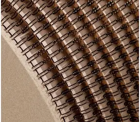 COPIERLAND Drahtrücken auf Spule 2:1 - 22 mm (7/8") - 6.000 Scharniere - schwarz
