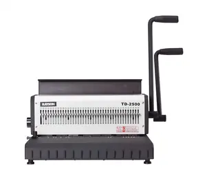 RAYSON TD2500 / Manuelles Drahtbindegerät / Stanzt bis zu 25 Blatt  80 g/m2 / Bindet bis zu 200 Blatt
