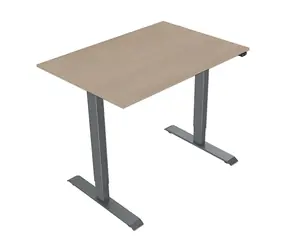 Neutralle MOKJ75140ANN Arbeitstisch ahorngrau / elektrisch höhenverstellbar / 75x140cm / Tragkraft 70kg