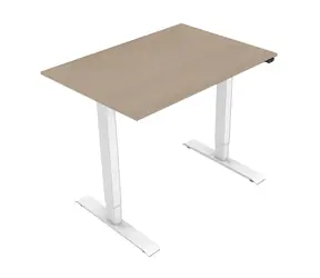 Neutralle MOKJ75140TNN Arbeitstisch Ahorn-Weiß / elektrisch höhenverstellbar / 75x140cm / Tragkraft 70kg