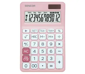 Sencor SEC 381 TAX pink / Tischrechner / zwölfstellig