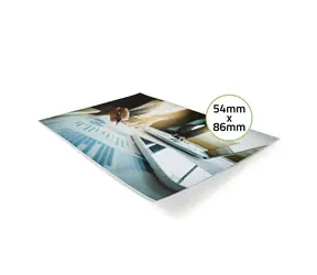 Nedis Laminierfolie 54x86 mm 100 Stück / Stärke: 125 µm / Kunststoff / transparent