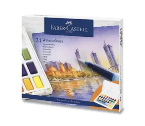Faber-Castell Aquarellfarben mit Palette / 24 Stück
