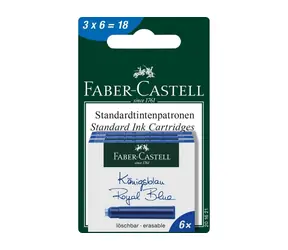 Faber-Castell Kugelschreiberminen / 3 Boxen / blau