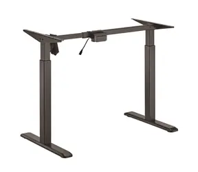 Brateck S03-22DE schwarz / Höhenverstellbarer Tischfuß / elektrisch höhenverstellbar / 71-119cm / Tragkraft 80kg