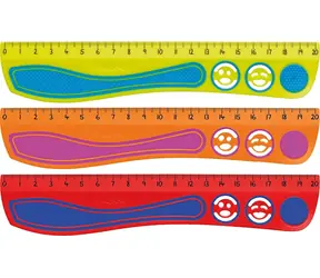 Maped Lineal mit Nierengriff, 20 cm, 1 Stück (Mix)