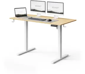 SENSE7 NOJO LIGHT Arbeitstisch, Kiefernholz / elektrisch höhenverstellbar / 120 x 60 cm / Tragkraft 70 kg