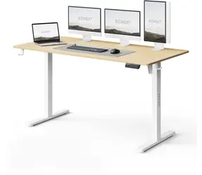 SENSE7 NOJO LIGHT Arbeitstisch, Kiefernholz / elektrisch höhenverstellbar / 140 x 70 cm / Tragkraft 70 kg
