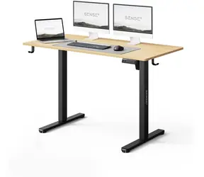 SENSE7 NOJO LIGHT Arbeitstisch, Kiefernholz / elektrisch höhenverstellbar / 120 x 60 cm / Tragkraft 70 kg