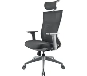 YENKEE YGC 500GY FISHBONE grau / Bürostuhl / 3D-Rückenlehne / Belastbarkeit 120 kg 