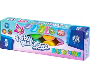ASTRA Temperafarben 12 x 20 ml Pastell (Neon) / ab 3 Jahren