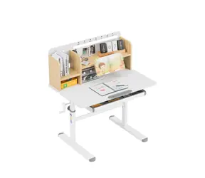 Mark Adler Study 5.0 beige / Höhenverstellbarer Kinderschreibtisch / für Kinder von 110 bis 160 cm