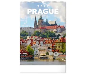 NOTIQUE Wandkalender Prag 2027, 33 x 46 cm