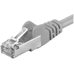 PremiumCord SFTP CAT6A 15m / Patchkabel / RJ45-RJ45 / grau