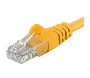 PremiumCord UTP CAT6 1m / Patchkabel / RJ45-RJ45 / gelb