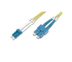 Digitus Glasfaser-Patchkabel, LC auf SC Singlemode 09/125 µ, Duplex-Länge 5 m
