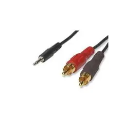 PremiumCord Kabel Klinke 2,5mm Stereo - 2x Cinch M 2m