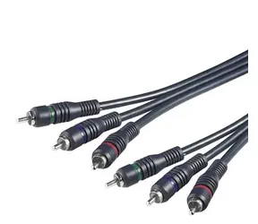 PremiumCord Kabel 3x CINCH-3x CINCH M/M 5m HQ