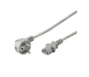 PremiumCord Netzwerkkabel 230V zum Computer 2m grau