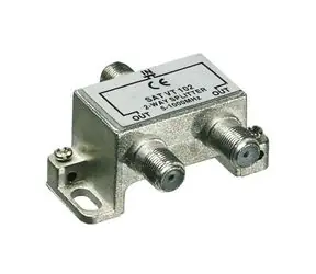 PremiumCord Antennensplitter für F-Anschlüsse 1-2 Ausgänge 5-1000 MHz