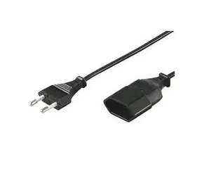 PremiumCord Netzkabelverlängerung zweipolig 230V 5m