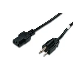 PremiumCord Netzwerkkabel 230V zum Computer 2m mit US-Stecker