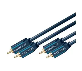 ClickTronic HQ OFC-Kabel 2x CINCH - 2x CINCH RCA, M/M, 2m