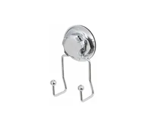 Compactor Bestlock Doppel-Küchenhaken mit Saugnapf chrom