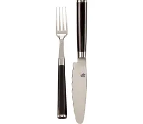 KAI Shun Cutlery DM-908 Besteckset (3-teilig) / 1x Gabel / 1x Messer / 1x Messerunterlage