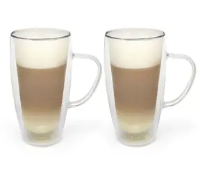 Bredemeijer Set doppelwandige Becher für Latte Macchiato / 2 Stück / 400 ml / Glas / Nachverkauf